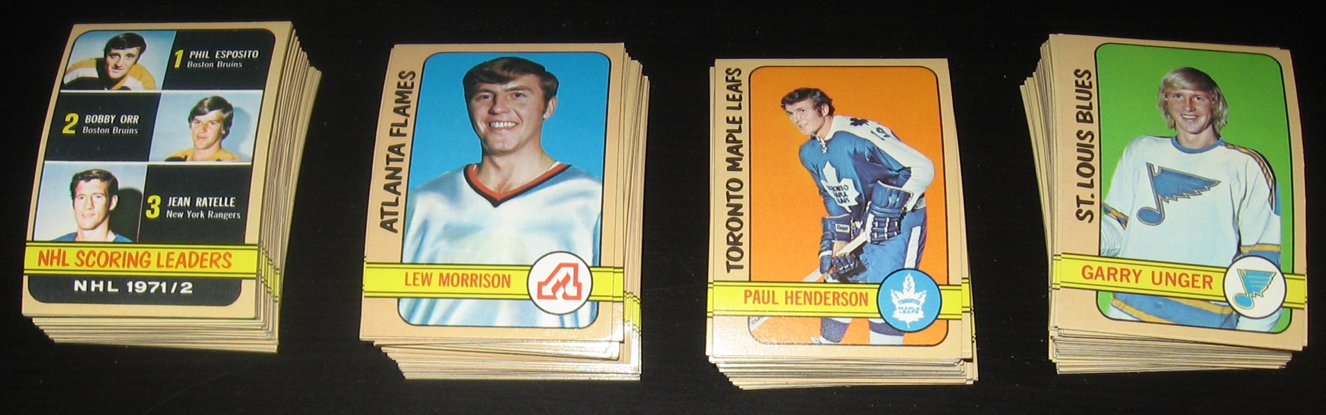 1972 Topps Hockey Lot of (192) W/ P. Esposito & Orr