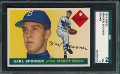 1955 Topps #90 Karl Spooner SGC 84