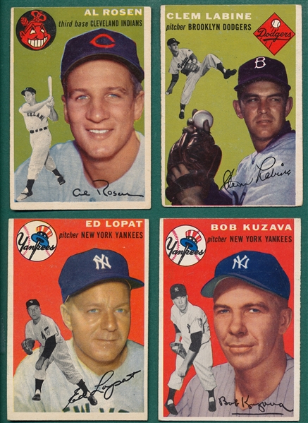 1954 Topps Lot of (118) W/ Al Rosen