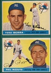 1955 Topps #189 Rizzuto & #198 Berra, Lot of (2) *Hi #s*