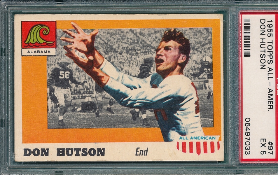1955 Topps All American #97 Don Hutson PSA 5