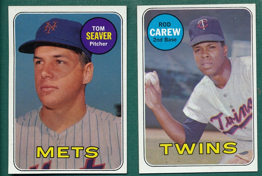 1969 Topps #480 Seaver & #510 Carew, Lot of (2)