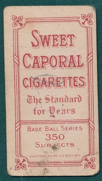 1909-1911 T206 Willis, Portrait, Sweet Caporal Cigarettes