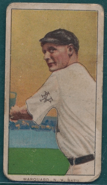 1909-1911 T206 Marquard, Pitching, Sweet Caporal Cigarettes