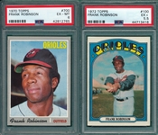1970 Topps #700 & 1972 #100, Lot of (2) Frank Robinson PSA