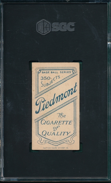 1909-1911 T206 Bresnahan, Portrait, Piedmont Cigarettes SGC 3.5