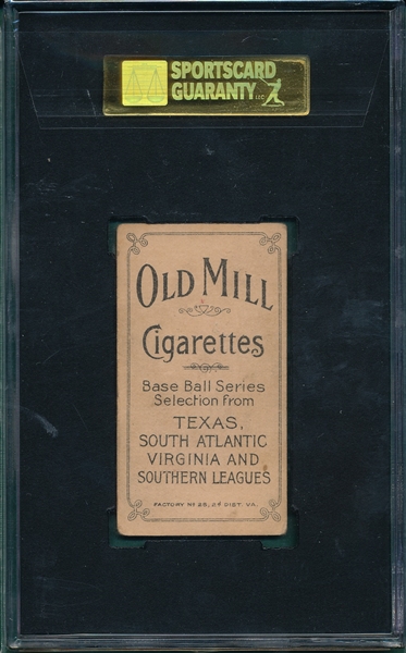 1909-1911 T206 Lafitte Old Mill Cigarettes SGC 50