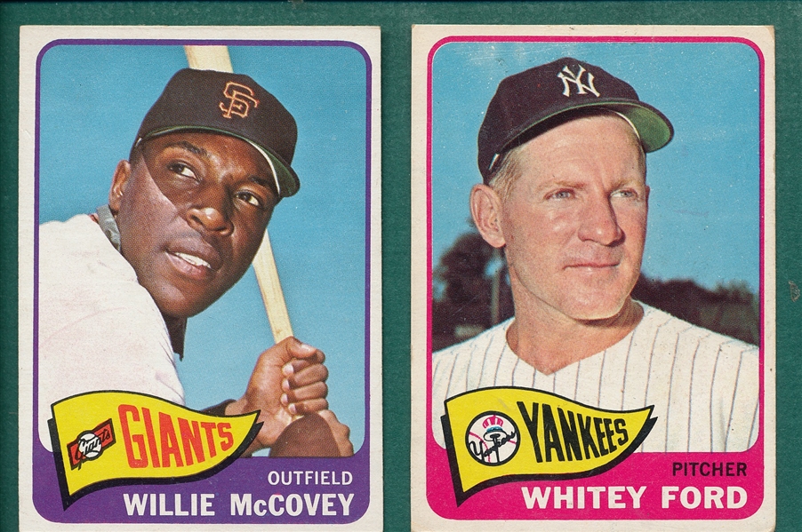 1965 Topps #176 McCovey & #330 Ford, Lot of (2)