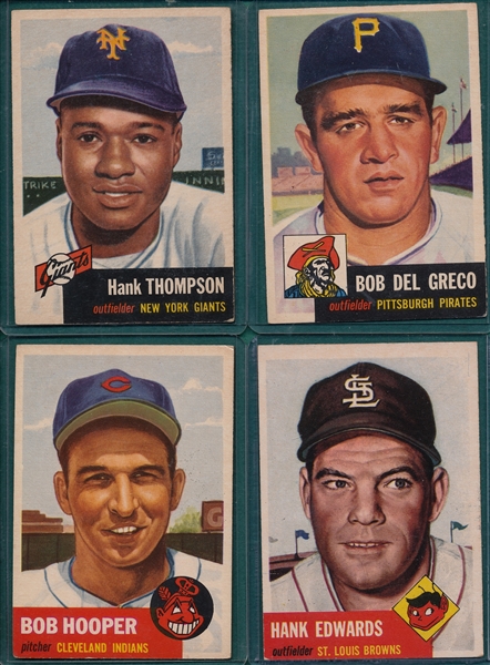 1953 Topps Lot of (16) W/ #20 Hank Thompson