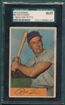 1954 Bowman #45 Ralph Kiner SGC Authentic *Signed*
