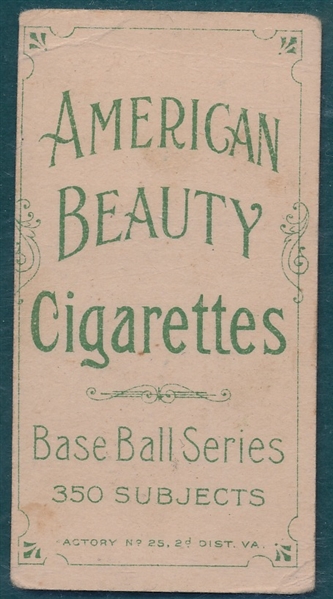 1909-1911 T206 Lattimore American Beauty Cigarettes 