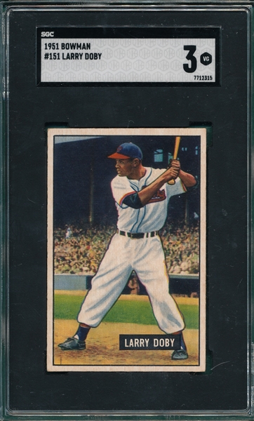 1951 Bowman #151 Larry Doby SGC 3