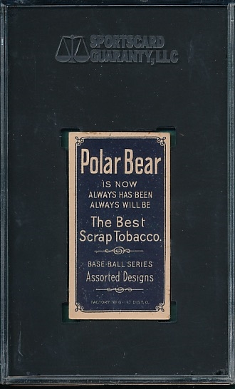 1909-1911 T206 Baker Polar Bear SGC 3.5