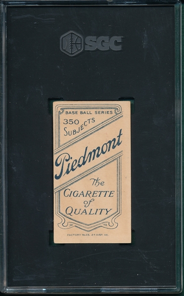 1909-1911 T206 Batch Piedmont Cigarettes SGC 4.5
