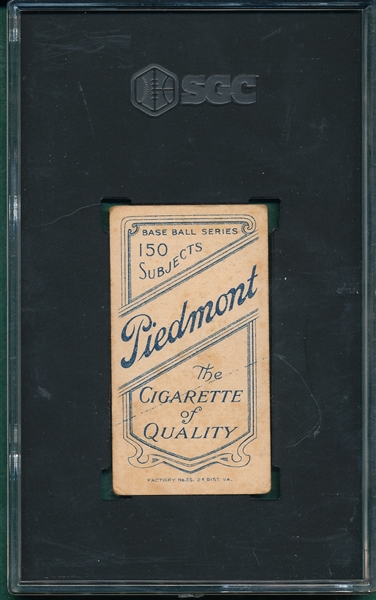 1909-1911 T206 Ames, Hands At Chest, Piedmont Cigarettes SGC 3