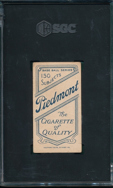 1909-1911 T206 Alperman Piedmont Cigarettes SGC 3