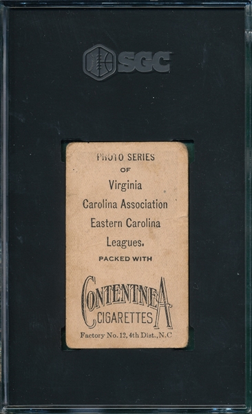 1910 T209 Beatty Contentnea Cigarettes SGC 20 *Photo Series* 