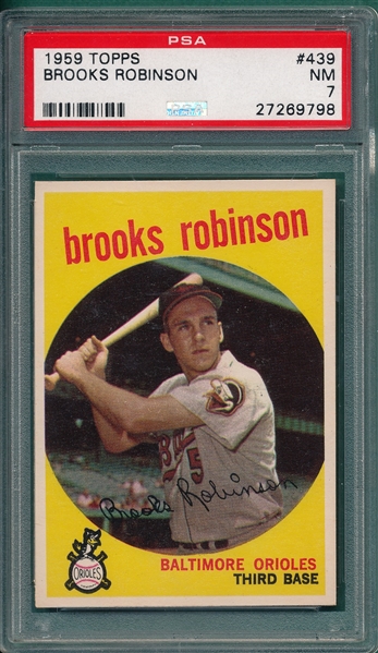 1959 Topps #439 Brooks Robinson PSA 7
