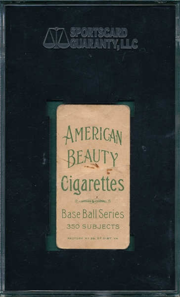 1909-1911 T206 Murphy, Batting, American Beauty Cigarettes, SGC 20