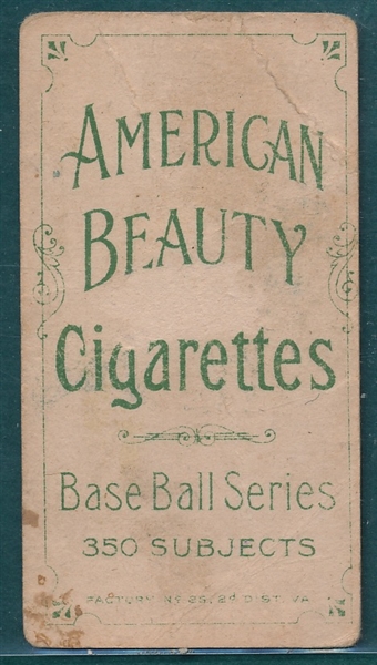 1909-1911 T206 Congalton American Beauty Cigarettes