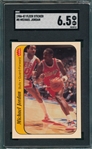 1986 Fleer Basketball Sticker #8 Michael Jordan SGC 6.5 *Rookie*