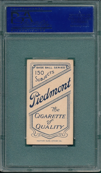 1909-1911 T206 Delehanty, James, Piedmont Cigarettes PSA 6