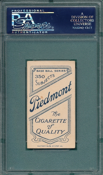 1909-1911 T206 Tannehill, Jesse, Piedmont Cigarettes PSA 5.5