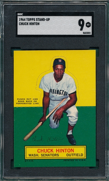 1964 Topps Stand-Up Chuck Hinton SGC 9 *Mint*