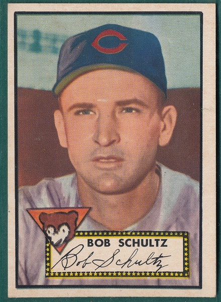 1952 Topps #401 Bob Schultz *Hi #*