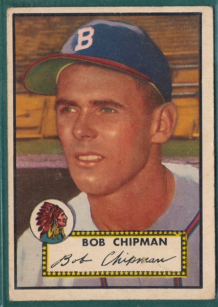 1952 Topps #388 Bob Chipman *Hi #*