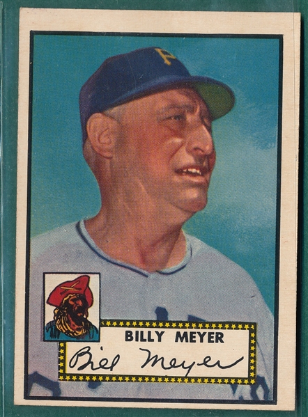 1952 Topps #387 Billy Meyer *Hi #*