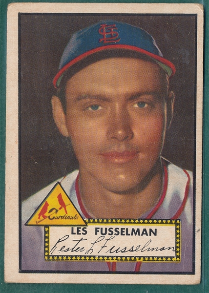 1952 Topps #378 Les Fusselman *Hi #*