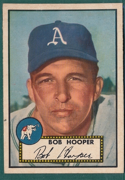 1952 Topps #340 Bob Hooper *Hi #*