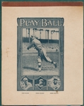 1910s "Play Ball" Notebook W/ Babe Ruth