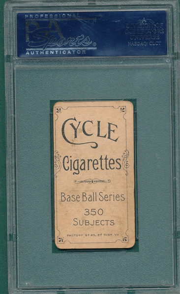 1909-1911 T206 Hallman Cycle Cigarettes PSA 3