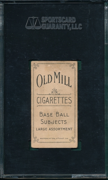 1909-1911 T206 Hallman Old Mill Cigarettes SGC 35