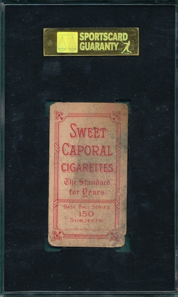 1909-1911 T206 Chase, White Cap, Sweet Caporal Cigarettes SGC 10