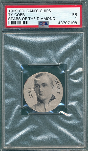 1909-11 E254 Ty Cobb Colgan's Chips PSA 1