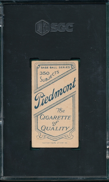 1909-1911 T206 Chappelle Piedmont Cigarettes SGC 3