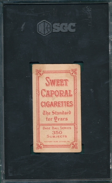 1909-1911 T206 Willis, Portrait, Sweet Caporal Cigarettes SGC 4 *Fact 25*