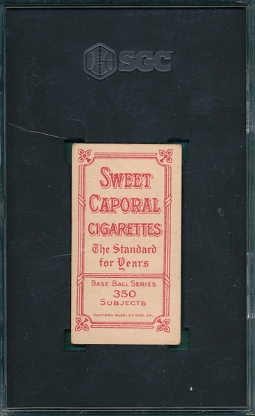 1909-1911 T206 Burchell Sweet Caporal Cigarettes SGC 4.5 *Factory 25*
