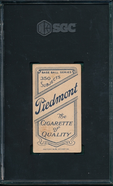 1909-1911 T206 Chase, Dark Cap, Piedmont Cigarettes SGC 4.5