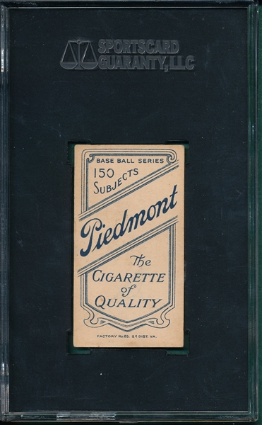 1909-1911 T206 Doolin Piedmont Cigarettes SGC 60