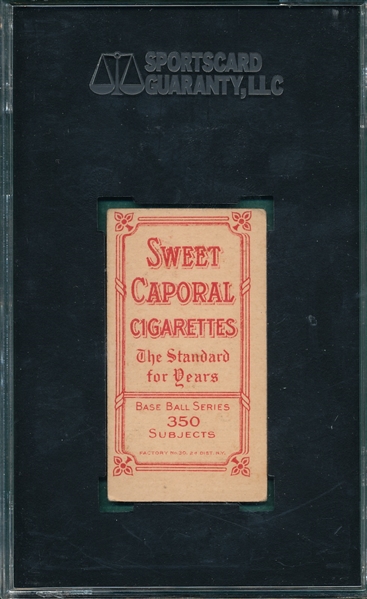 1909-1911 T206 Jones, Davy, Sweet Caporal Cigarettes SGC 60