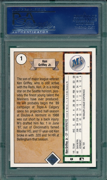 1989 Upper Deck #1 Ken Griffey Jr. PSA 9 *MINT *Rookie*