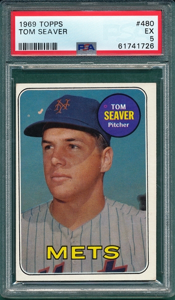 1969 Topps #480 Tom Seaver PSA 5