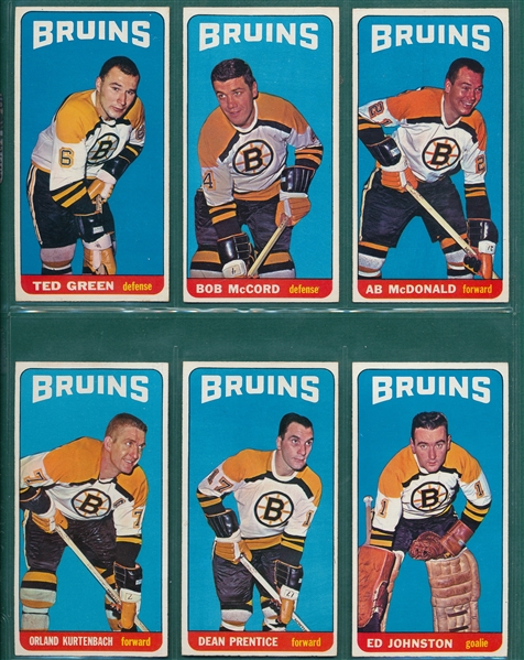 1964 Topps Hockey Lot of (14) Bruins W/ #100 John Bucyk