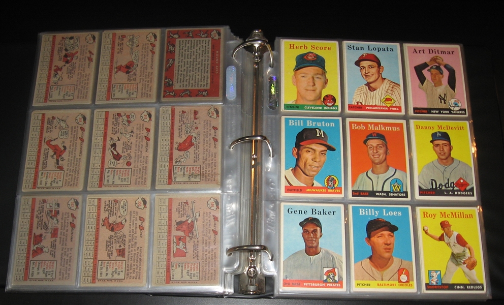 1958 Topps Baseball Complete Set (494) 
