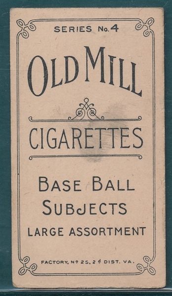 1910 T210-4 Collier Old Mill Cigarettes