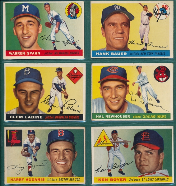 1955 Topps Baseball Near Set (198/206)